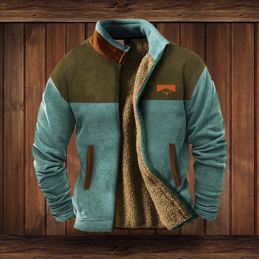 Klaus | Men's Merino Fleece Jacket, Outdoor Functional Jacket | My Sweet Wardrobe | Brown 2