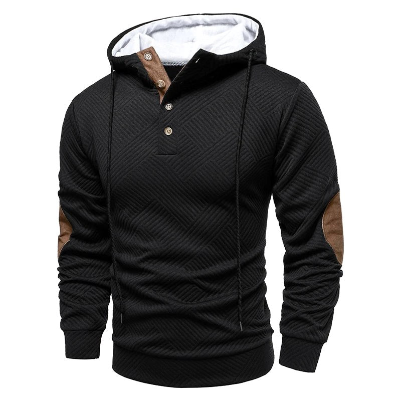 Konrad | Men's Jumper with Textured Weave, Elegant Men's Jumper | My Sweet Wardrobe | Grey