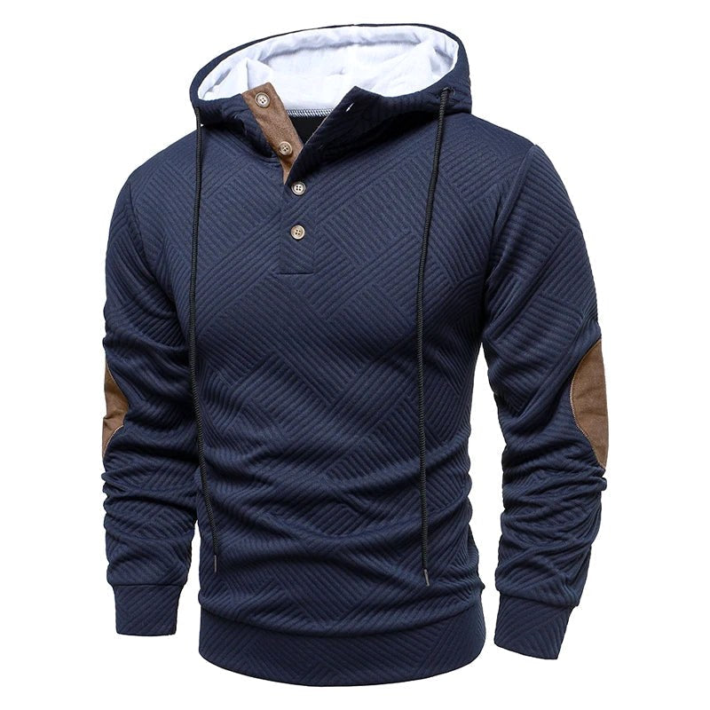 Konrad | Men's Jumper with Textured Weave, Elegant Men's Jumper | My Sweet Wardrobe | Grey