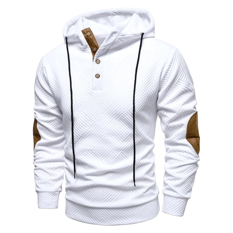 Konrad | Men's Jumper with Textured Weave, Elegant Men's Jumper | My Sweet Wardrobe | Grey
