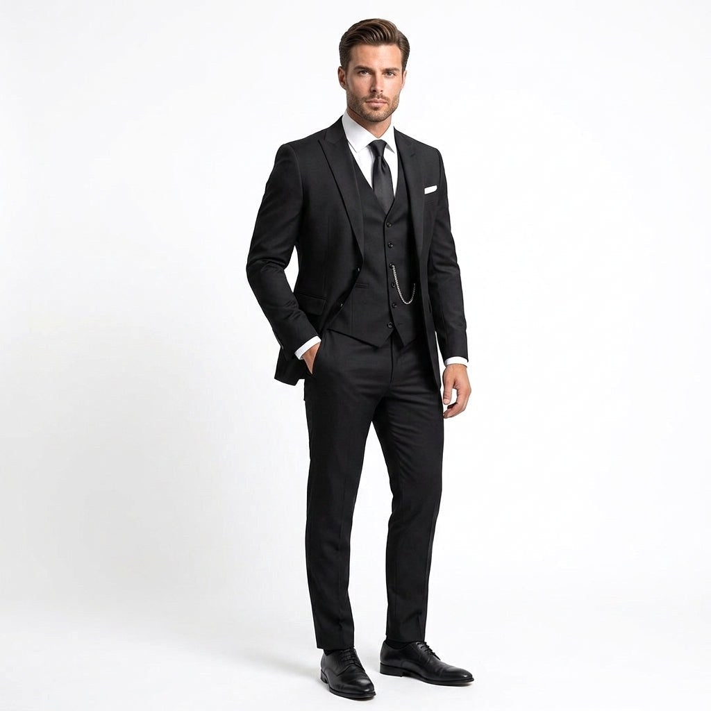 Christopher | Men's Slim-Fit Three-Piece Suit – Elegant Business Suit | My Sweet Wardrobe