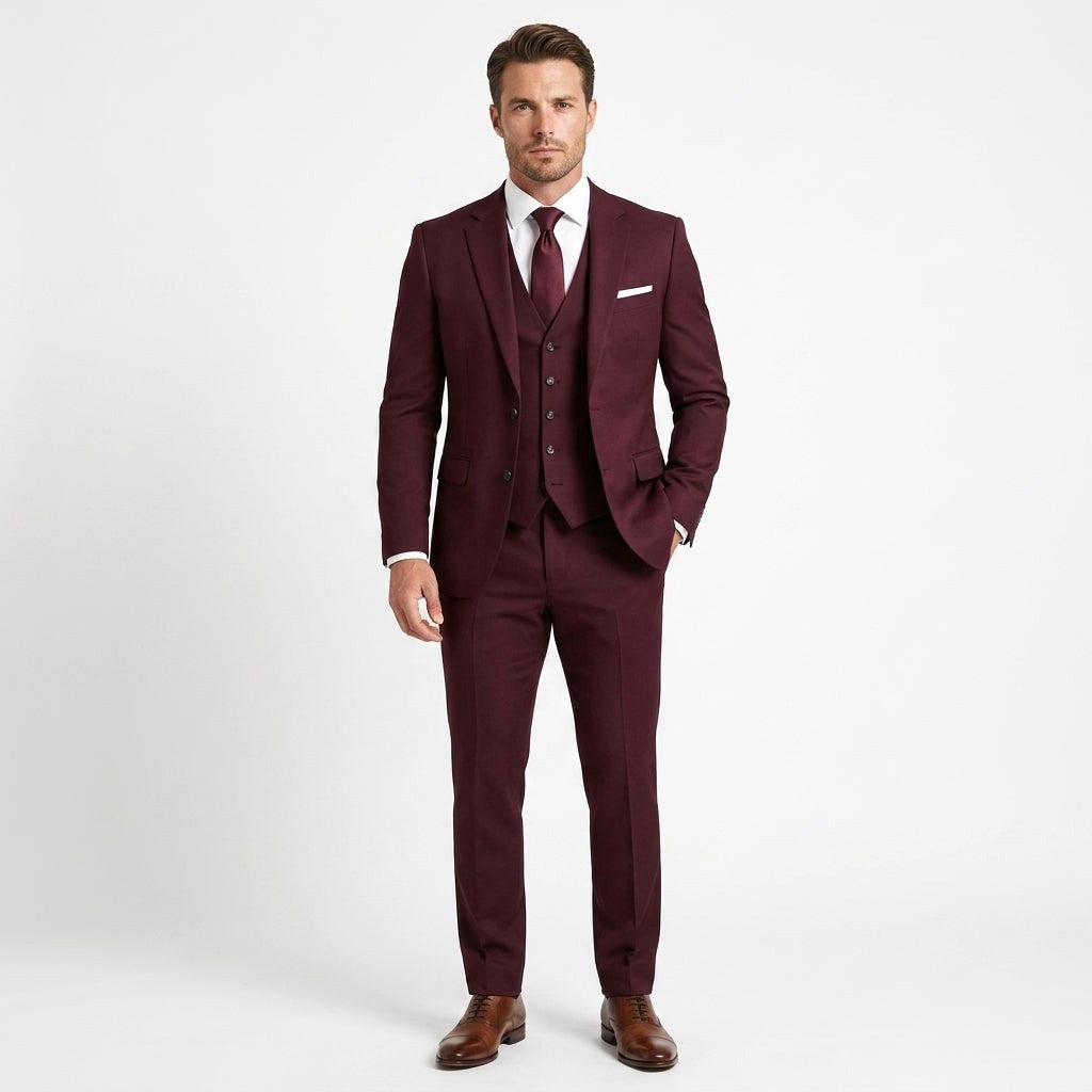 Christopher | Men's Slim-Fit Three-Piece Suit – Elegant Business Suit | My Sweet Wardrobe