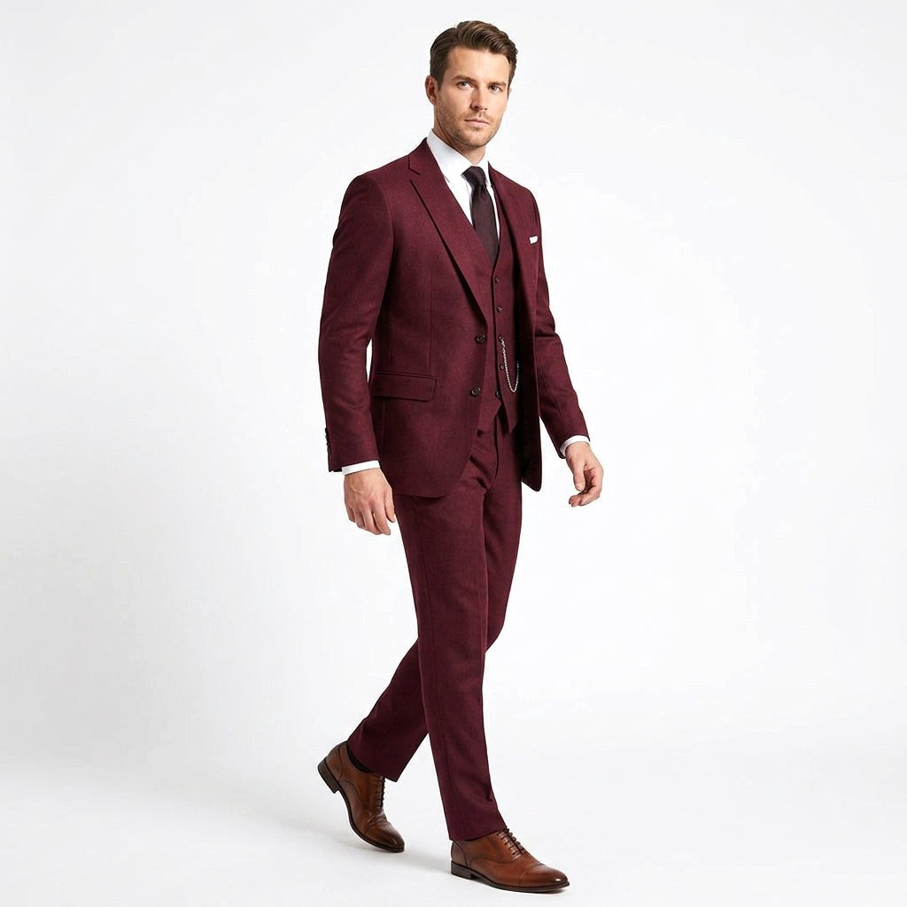 Christopher | Men's Slim-Fit Three-Piece Suit – Elegant Business Suit | My Sweet Wardrobe