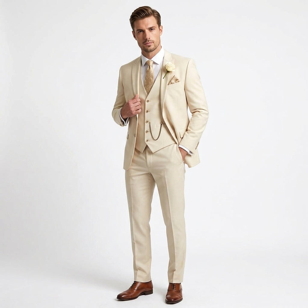 Christopher | Men's Slim-Fit Three-Piece Suit – Elegant Business Suit | My Sweet Wardrobe