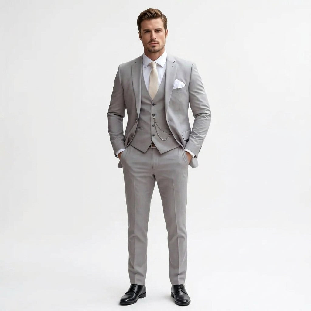 Christopher | Men's Slim-Fit Three-Piece Suit – Elegant Business Suit | My Sweet Wardrobe