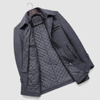 Kurt | Men's Wool Coat with Structured Cut, Elegant Wool Coat for Autumn | My Sweet Wardrobe | Grey