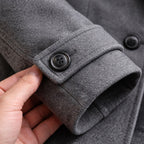 Kurt | Men's Wool Coat with Structured Cut, Elegant Wool Coat for Autumn | My Sweet Wardrobe | Grey