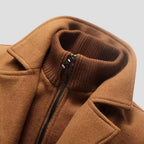Kurt | Men's Wool Coat with Structured Cut, Elegant Wool Coat for Autumn | My Sweet Wardrobe | Grey