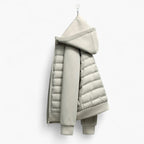 Kyle | Men's Hooded Down Jacket with Quilted Panels, Insulated Autumn Coat | My Sweet Wardrobe