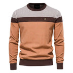 Lars | Men's Jumper with Classic Cut, Soft Cotton Jumper | My Sweet Wardrobe | Green