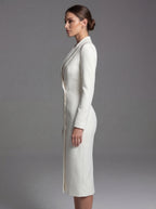 Laurine | Women's Tailored Midi Blazer Dress, Structured Midi Dress | My Sweet Wardrobe