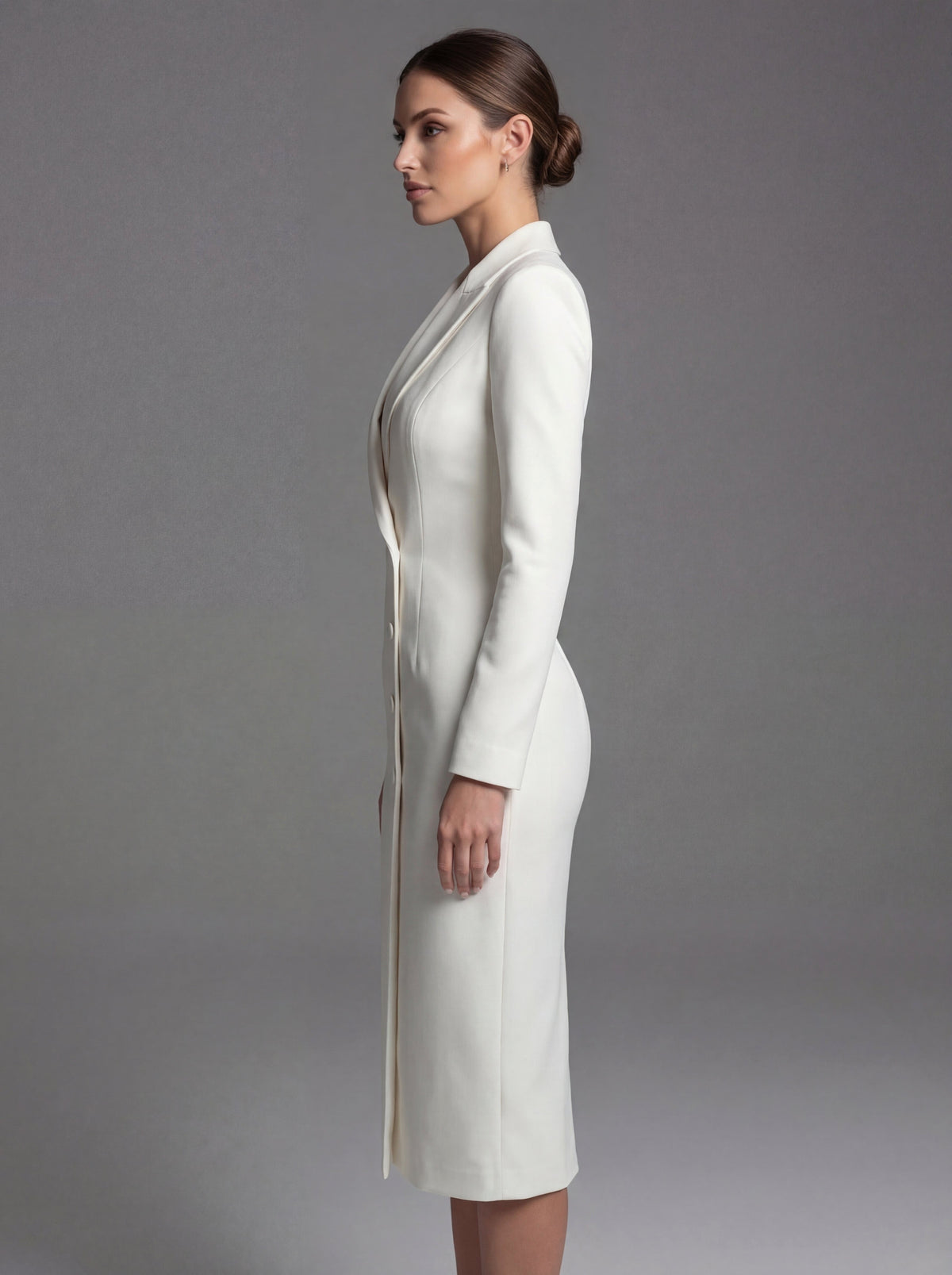 Laurine | Women's Tailored Midi Blazer Dress, Structured Midi Dress | My Sweet Wardrobe