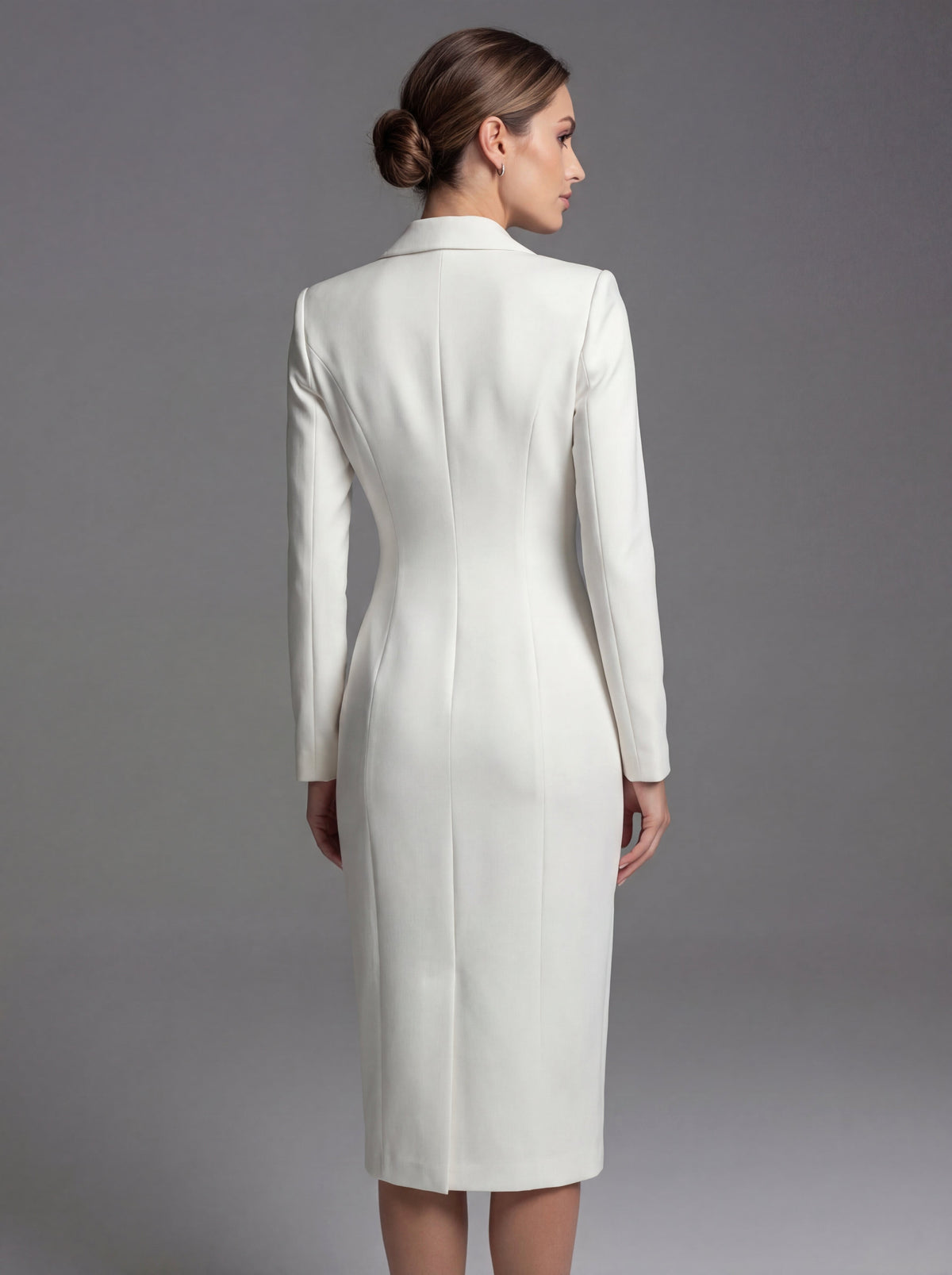 Laurine | Women's Tailored Midi Blazer Dress, Structured Midi Dress | My Sweet Wardrobe