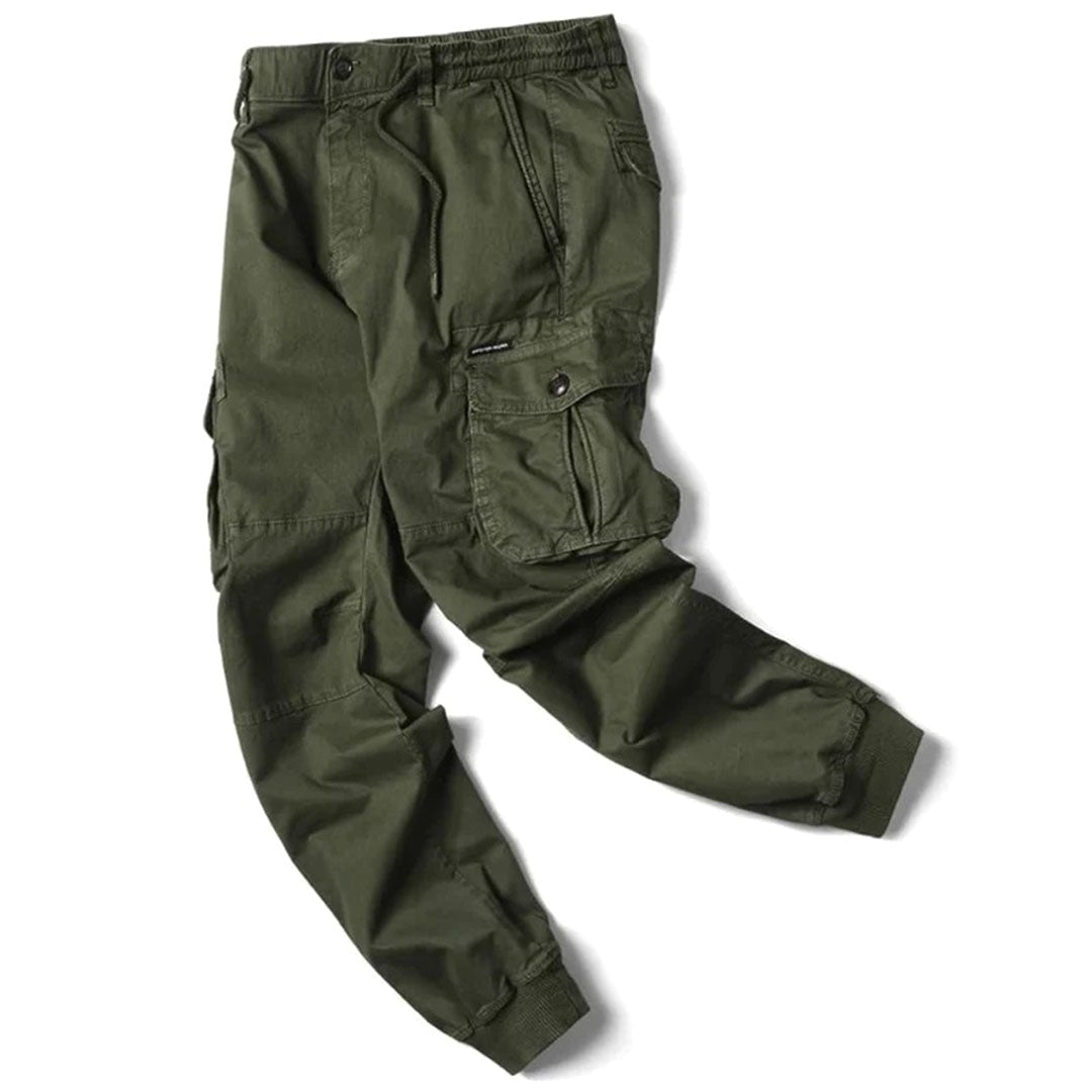 Leo | Men's Utility Cargo Trousers with Stretch Fit, Functional Pocket Trousers | My Sweet Wardrobe | Light Grey