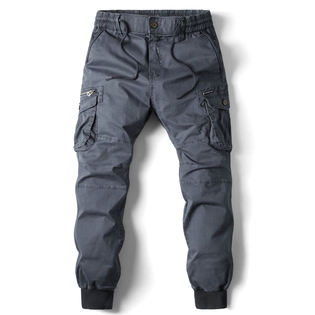 Leo | Men's Utility Cargo Trousers with Stretch Fit, Functional Pocket Trousers | My Sweet Wardrobe