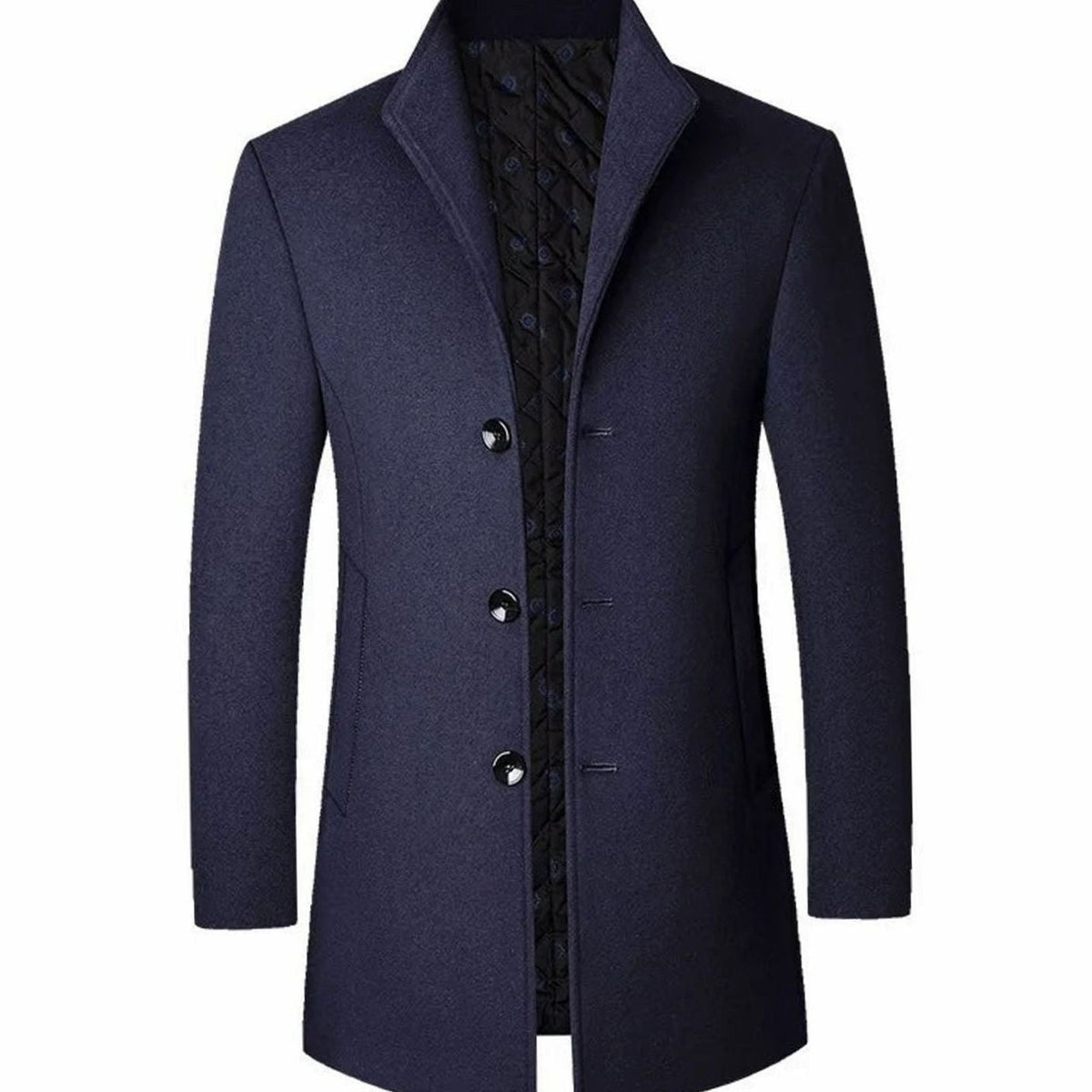 Leopold | Men's Wool Coat with Tailored Cut, Elegant Transitional Coat | My Sweet Wardrobe | Brown