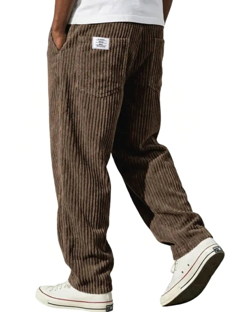 Lewis | Women's Relaxed Fit Corduroy Trousers, Sophisticated Everyday Trousers | My Sweet Wardrobe