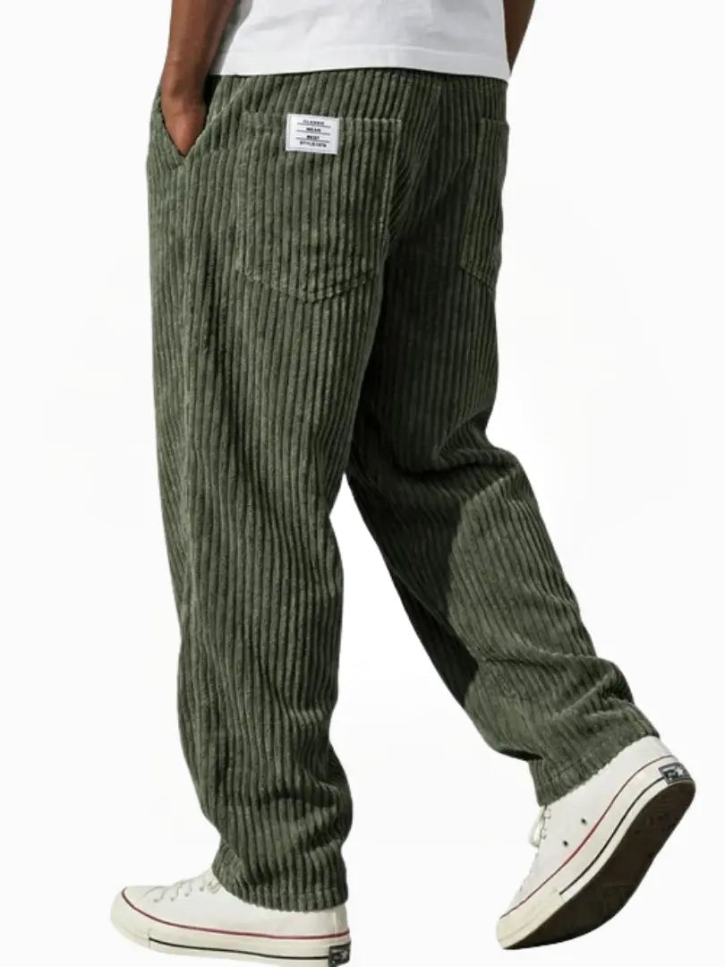 Lewis | Women's Relaxed Fit Corduroy Trousers, Sophisticated Everyday Trousers | My Sweet Wardrobe