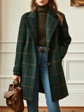 Lison | Women's Checked Wool Coat, Tailored Autumn Coat | My Sweet Wardrobe