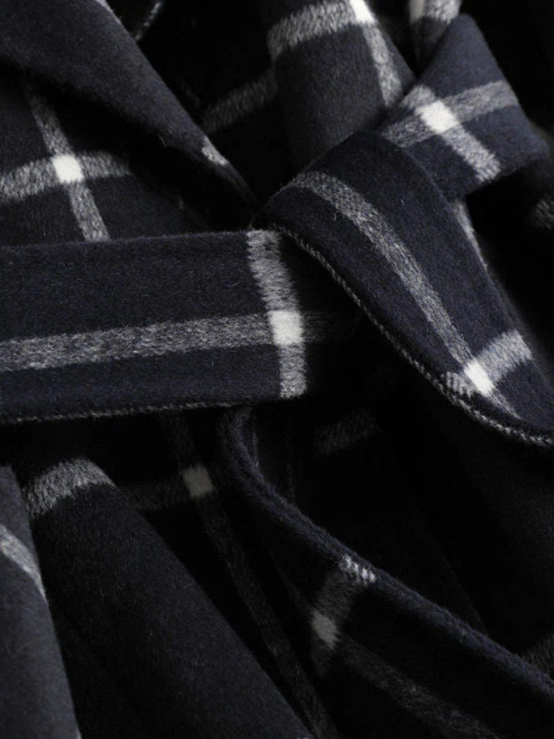 Lison | Women's Checked Wool Coat, Tailored Autumn Coat | My Sweet Wardrobe