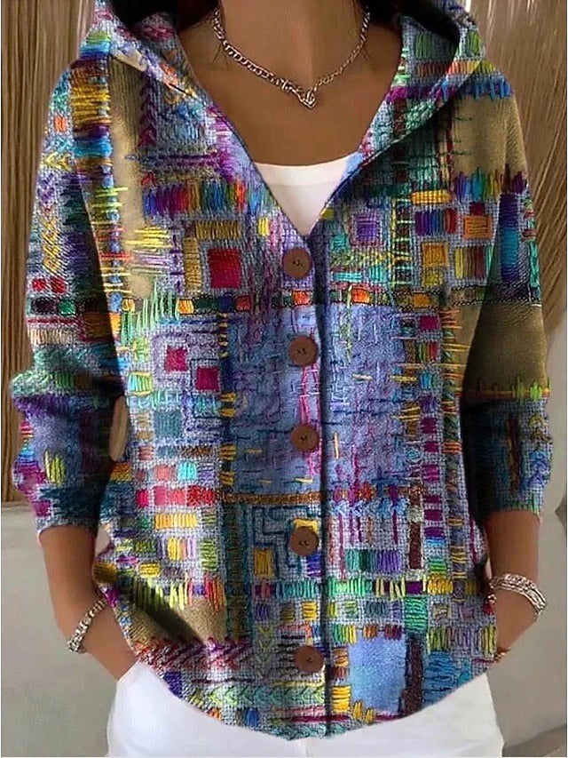 Loane | Women's Button Hooded Cardigan, Warm Everyday Jumper | My Sweet Wardrobe