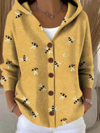 Loane | Women's Button Hooded Cardigan, Warm Everyday Jumper | My Sweet Wardrobe