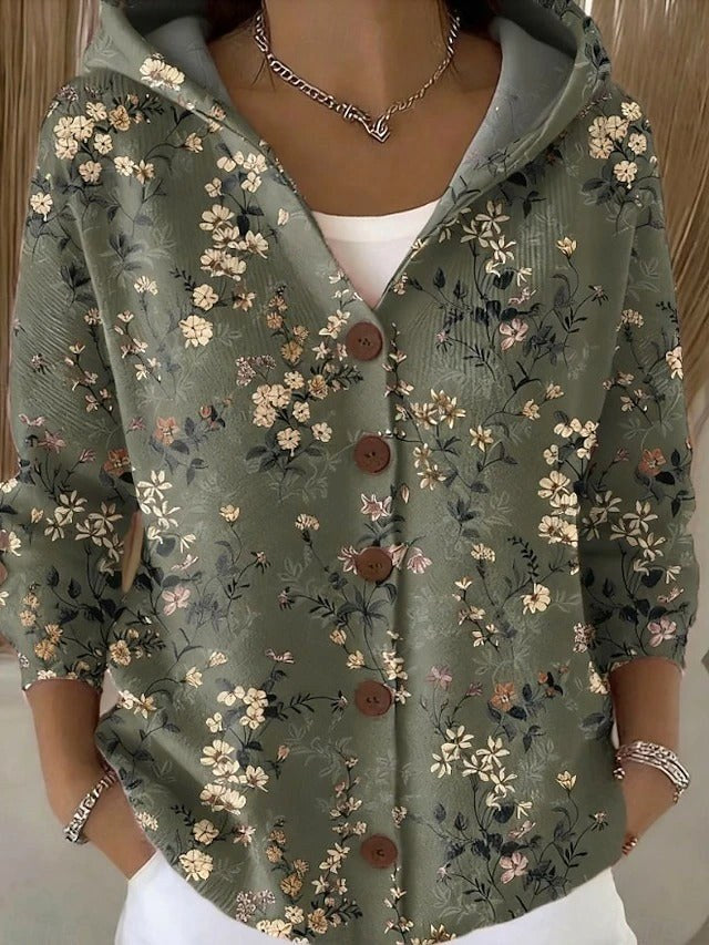 Loane | Women's Button Hooded Cardigan, Warm Everyday Jumper | My Sweet Wardrobe
