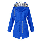 Lorraine | Women's Hooded Lightweight Raincoat, Water-Resistant Windproof Coat | My Sweet Wardrobe