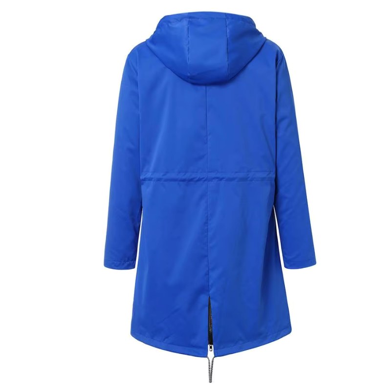 Lorraine | Women's Hooded Lightweight Raincoat, Water-Resistant Windproof Coat | My Sweet Wardrobe