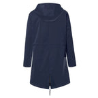 Lorraine | Women's Hooded Lightweight Raincoat, Water-Resistant Windproof Coat | My Sweet Wardrobe | Black