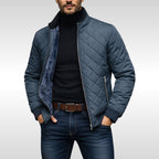 Lothar | Men's Quilted Jacket with Warming Function, Autumn Quilted Jacket | My Sweet Wardrobe | Navy Blue