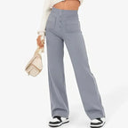 Lottie | Women's High-Waist Stretch Trousers, Comfortable Everyday Trousers | My Sweet Wardrobe