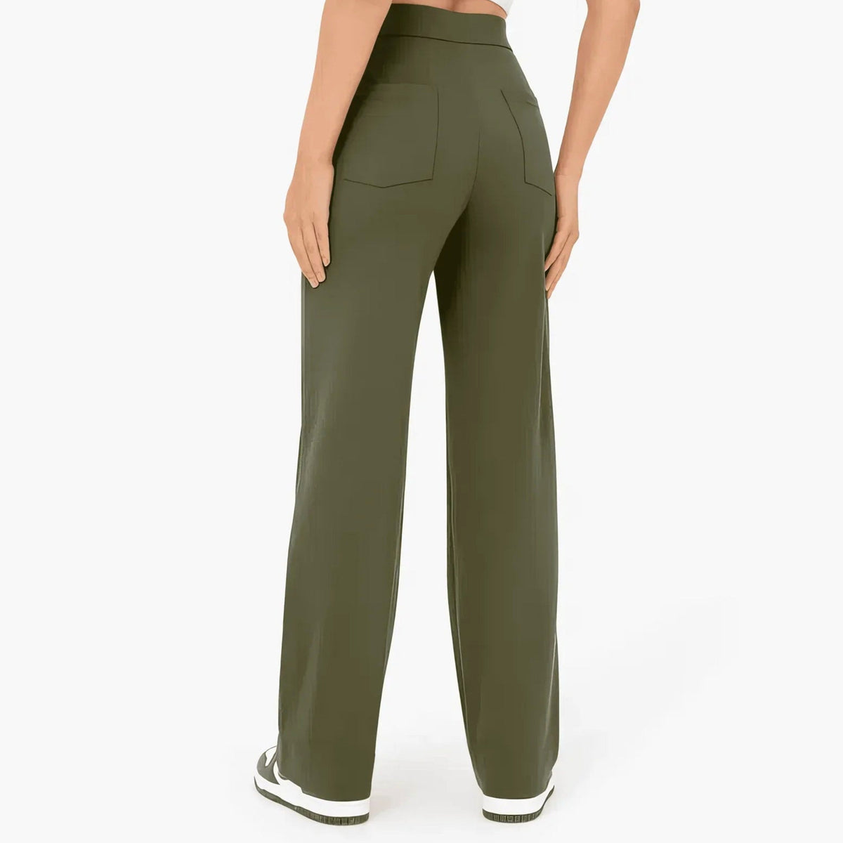 Lottie | Women's High-Waist Stretch Trousers, Comfortable Everyday Trousers | My Sweet Wardrobe