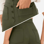 Lottie | Women's High-Waist Stretch Trousers, Comfortable Everyday Trousers | My Sweet Wardrobe