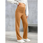 Lottie | Women's High-Waist Stretch Trousers, Comfortable Everyday Trousers | My Sweet Wardrobe