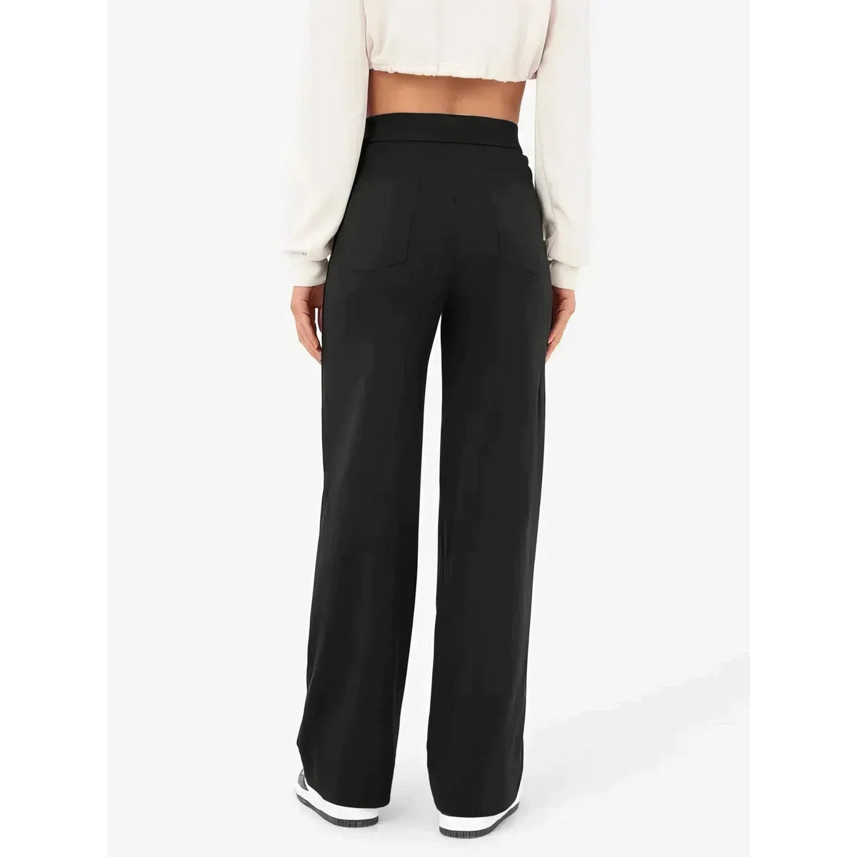 Lottie | Women's High-Waist Stretch Trousers, Comfortable Everyday Trousers | My Sweet Wardrobe