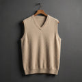 Louis | Men's Cashmere-Blend V-Neck Vest, Layering Jumper | My Sweet Wardrobe