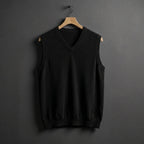 Louis | Men's Cashmere-Blend V-Neck Vest, Layering Jumper | My Sweet Wardrobe
