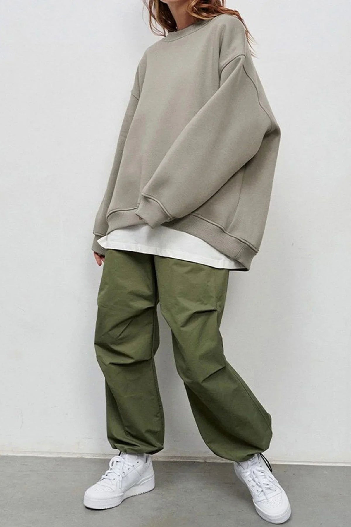 Lucienne | Women's Oversized Round-Neck Sweatshirt, Relaxed Fit Jumper | My Sweet Wardrobe