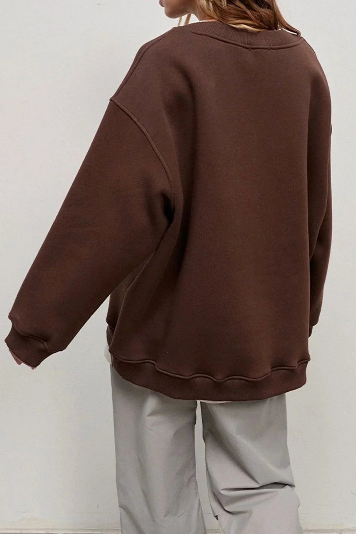 Lucienne | Women's Oversized Round-Neck Sweatshirt, Relaxed Fit Jumper | My Sweet Wardrobe