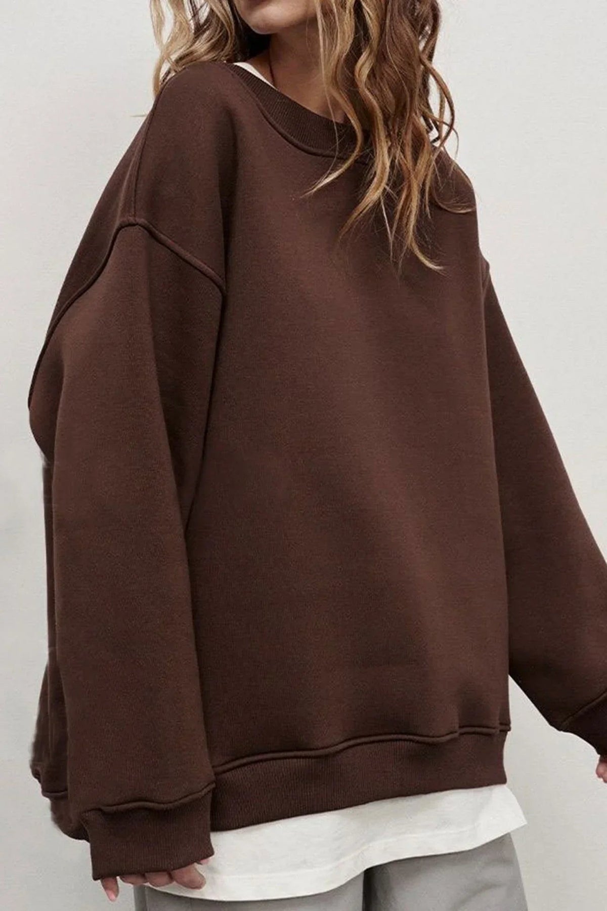 Lucienne | Women's Oversized Round-Neck Sweatshirt, Relaxed Fit Jumper | My Sweet Wardrobe