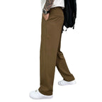 Ludwig | Men's Straight Leg Trousers with Front Pleats, Elegant Wide-Leg Trousers | My Sweet Wardrobe | Black