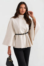 Delphine | Women's Oversized Wool Winter Coat, Cape Sleeve Jacket | My Sweet Wardrobe