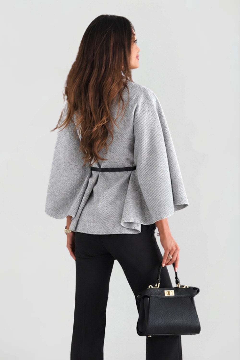Delphine | Women's Oversized Wool Winter Coat, Cape Sleeve Jacket | My Sweet Wardrobe