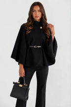 Delphine | Women's Oversized Wool Winter Coat, Cape Sleeve Jacket | My Sweet Wardrobe