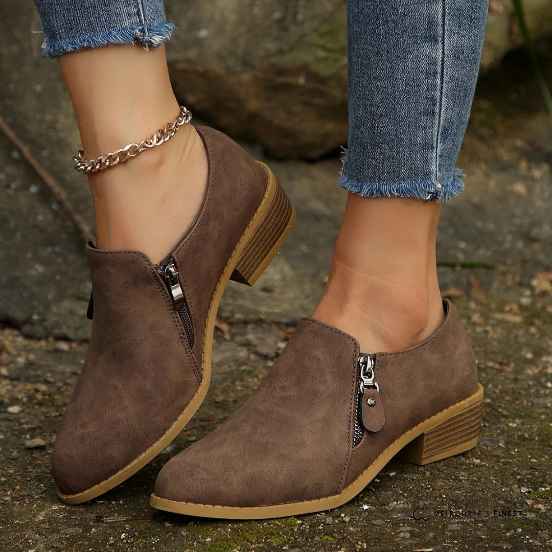 Mabel | Women's Orthopedic Boots, Supportive Everyday Boots | My Sweet Wardrobe | Apricot