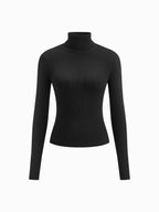 Madeleine | Women's Ribbed Turtleneck Jumper, Textured Knit Sweater | My Sweet Wardrobe