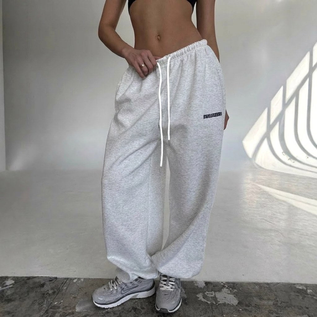 Maelle | Women's Baggy-Fit Sweatpants with Side Stripe, Wide-Leg Lounge Trousers | My Sweet Wardrobe | Yellow