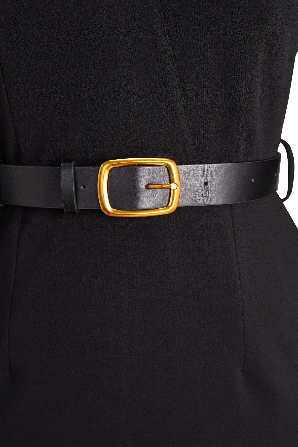 Maja | Women's Midi Dress with Belted Waist and Long Sleeves, Soft Knit Midi Dress | My Sweet Wardrobe