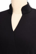 Maja | Women's Midi Dress with Belted Waist and Long Sleeves, Soft Knit Midi Dress | My Sweet Wardrobe
